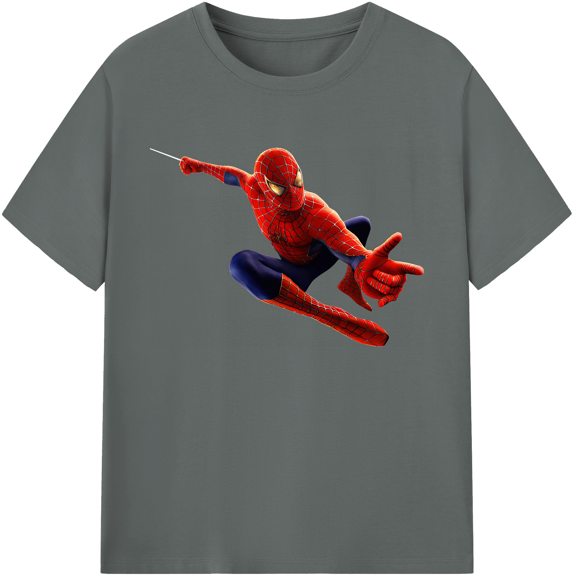 （画像用） Spider Man スパイダーマン 綿100％ メンズ半袖Tシャツ｜肌触りやわらか＆通気性